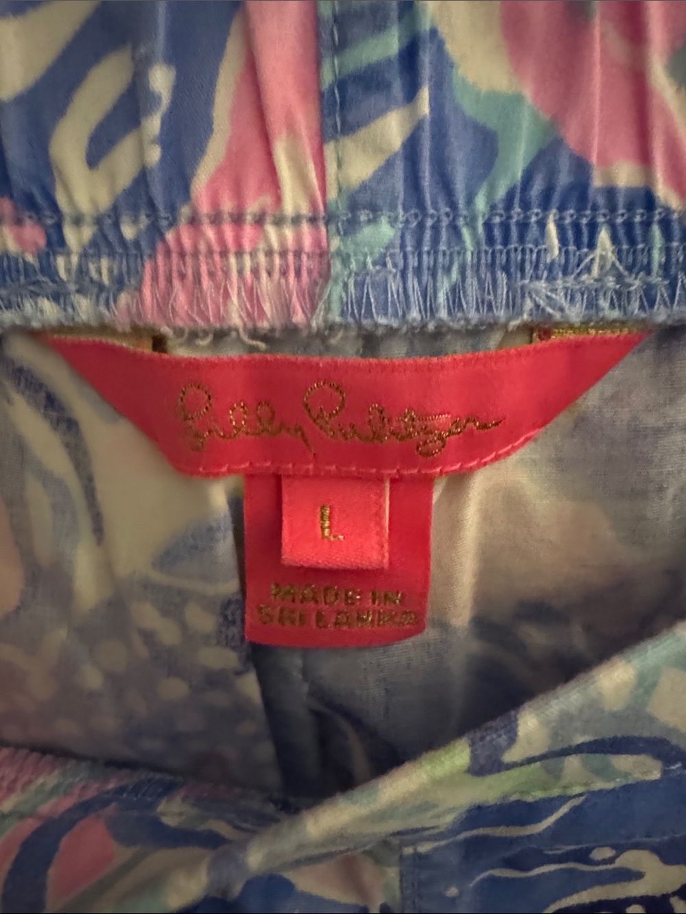 Lilly Pulitzer Ocean View Shorts in Saltwater Blue Shade Seekers - Picture 3 of 3